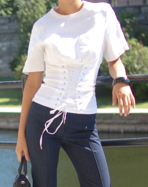 Lace-up Tee